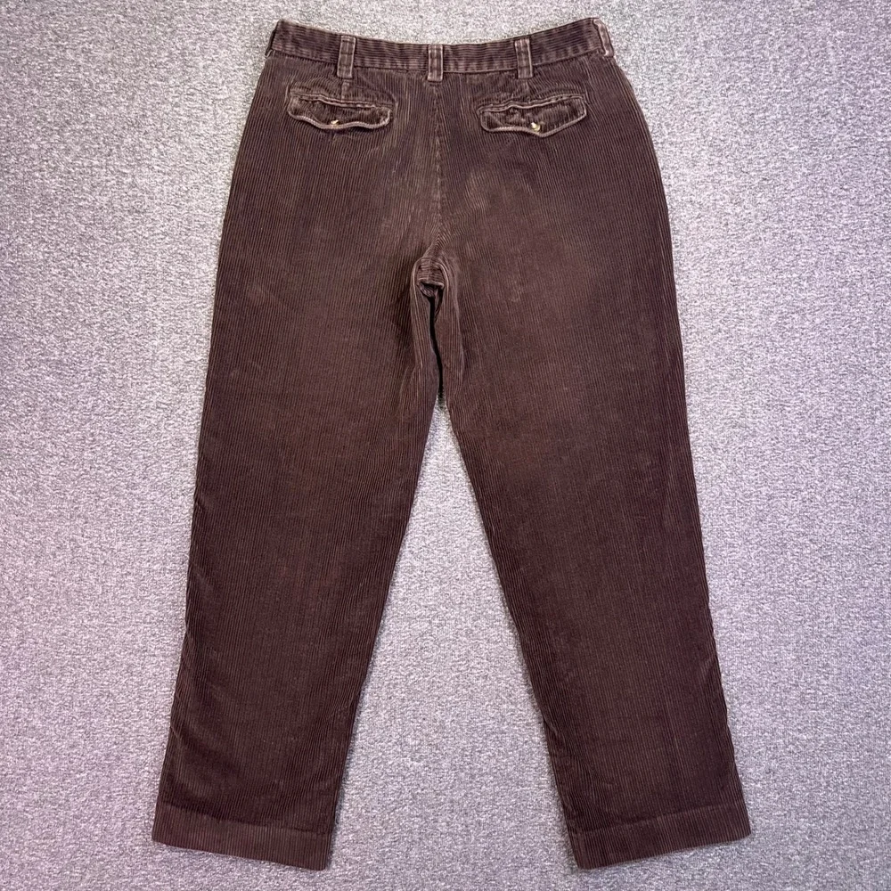 LL Bean Corduroy Pants Mens 35x31 Brown Classic Fit Casual Heritage Outdoors
